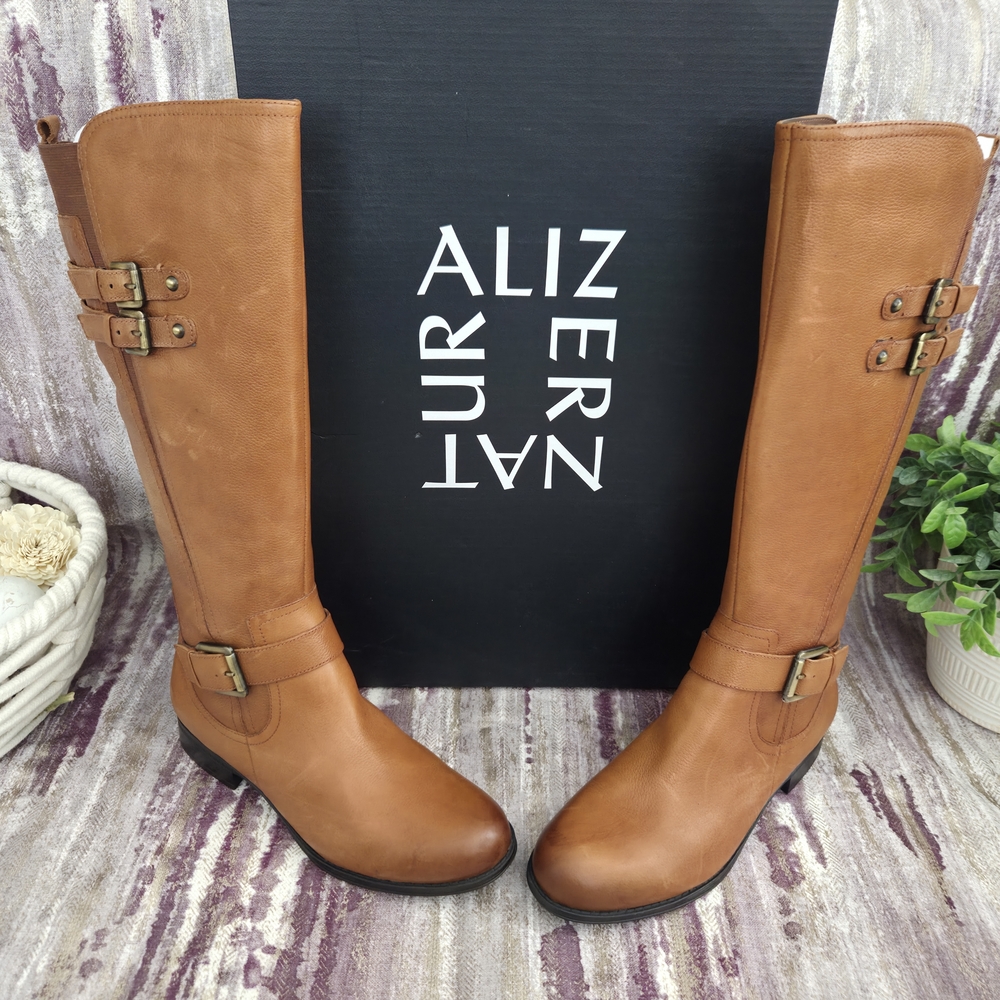Naturalizer Jessie Knee-High Buckle Riding Boots Size 9.5